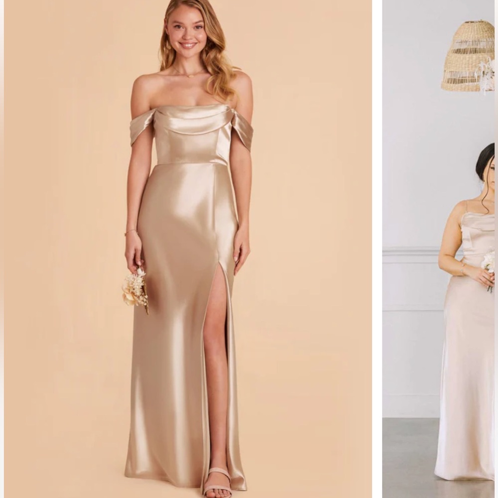 Mia Convertible Dress Birdy Grey - Neutral Champagne